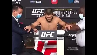 Did Khabib Nurmagomedov miss weight at UFC 254