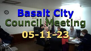 No. 1008 – Basalt City Council Meeting 05–11–23