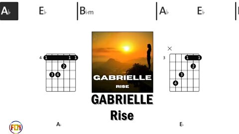 GABRIELLE Rise - Guitar Chords & Lyrics HD