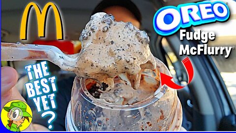 McDonald's® OREO® FUDGE MCFLURRY® Review 🍪🍫🍦🥄 The Best Yet?! 🤔 Peep THIS Out! 🕵️‍♂️
