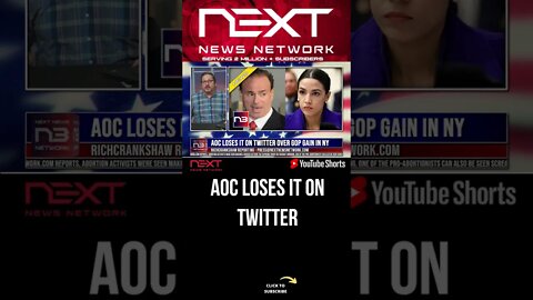 AOC LOSES IT ON TWITTER OVER GOP GAIN IN NY #shorts