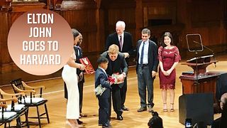 Elton John receives Harvard award
