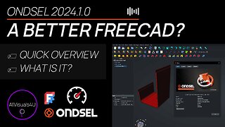 ⏱ TIMELAPSE 🚨 Better Than FreeCAD? - A First Impression Of Ondsel - Ondsel FreeCAD Download