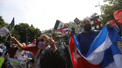 Enfrentamientos en México por la visita del presidente cubano Díaz-Canel