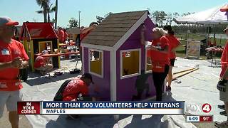 Over 500 volunteers work on projects to help veterans in Collier County