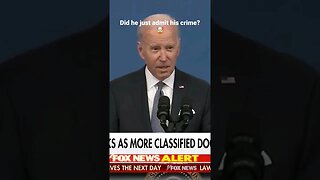 Did Joe Biden just admit to taking classified documents?