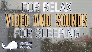 🎧🌦 Rain sounds for sleeping. Relaxing sound, video rain asmr.