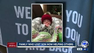 Colorado family who lost son to genetic disorder in October now helping others this Christmas