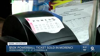 $50K-winning Powerball ticket sold in Morenci