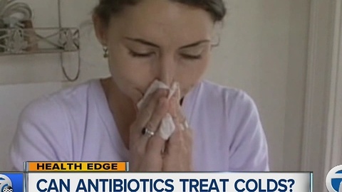 Can antibiotics treat colds?