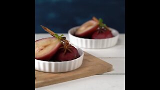 Pears in Red Wine