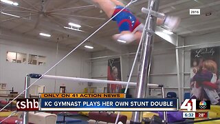 KC gymnast plays her own stunt double
