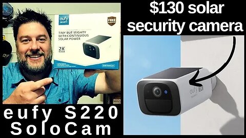 eufy S220 SoloCam review. Solar powered security camera. 2K video surveillance [512]