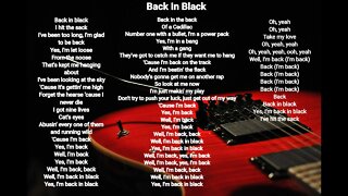 Back-in-black - AC DC lyrics HQ