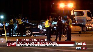 Fatal crash in Cape Coral