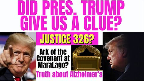 Melissa Redpill Huge Intel 2/1/24: "Did President Trump Give us a Clue? JUSTICE 326?Ark at Maralago"