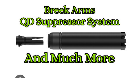 Breek Arms Breek-LOK QD Suppressor Mt System, AR-15/AR-10 Warhammer & Sledgehammer Charging Handle