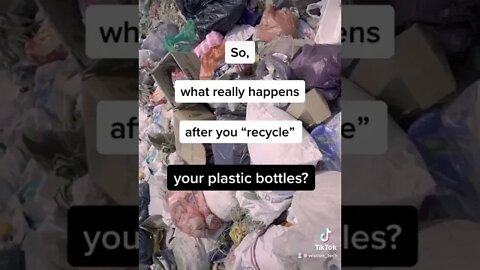 What really happens to your plastic bottle "recycling"? #shorts
