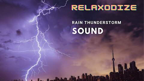 BEST thunderstorm sound ever! FOR better SLEEP and FOCUS. Pure Relaxing Vibes. 😴⛈️