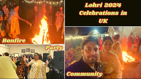 Punjabi Lohri Festival Celebrations in UK I Lohri Party in UK I Indian YouTuber in England