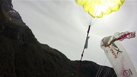 Reserve parachute deployment on a windy day