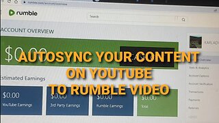 Syncing up youtube content to rumble videos