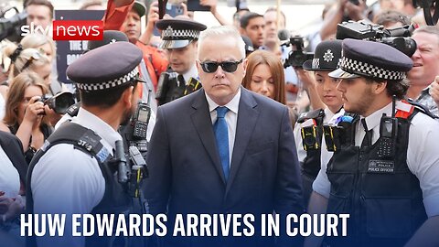 Huw Edwards arrives in court after being charged with making indecent images of children | VYPER ✅