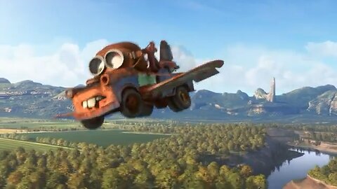 Mater learns ,how to fly