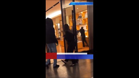 Security watches Louis Vuitton store get robbed