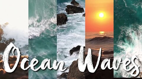 Peaceful Ocean Waves (Video Slide Show) - White Noise Sounds for Sleep, Study, Rest...
