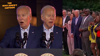 Creepy Biden: "Ghosts in new garments trying to take us back... we don't know fully what American soil is... she know long! She knew suhlongasuhijeruhhnied, our freedom can never be secured."