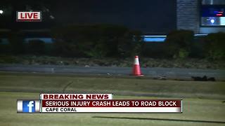 Crash leads to road block in Cape Coral