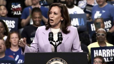 Cackling Kamala Is So Desperate She's Stealing Trump's Policies So She Can Get Her Crowd to Cheer