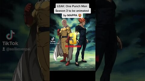 LEAK: One Punch Man Season 3 Animation Studio