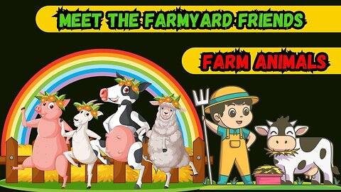 Farm Animals | Learn farm animals names in English | Kids vocabulary | English Educational Video