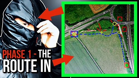 BUSY MOTORWAY STEALTH CAMP | THE ROUTE IN...PART 1
