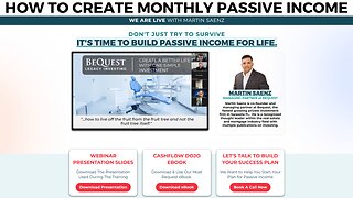 How To Create Consistent & Predictable Monthly Passive Income Today