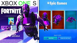 The New "XBOX ONE S" Bundle In Fortnite!.. (Purple Vertex Skin!)