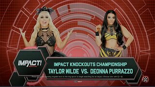 Impact Wrestling Deonna Purrazzo vs Taylor Wilde for the Knockouts World Championship