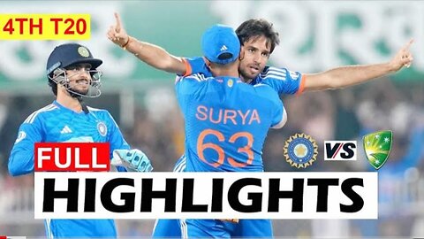 India Vs Australia 4th T20 Match Full Highlights 2023 | IND Vs AUS Highlights 2023