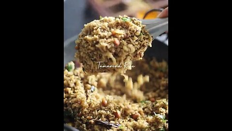 Tamarind Rice Recipe | #shortrecipe #shorts