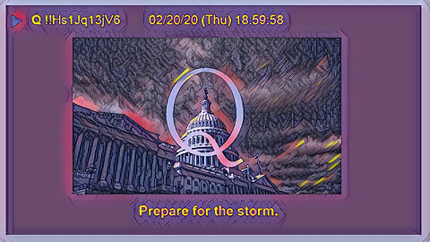 Q February 22, 2020 – Prepare For The Storm