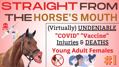 Straight from the Horse's Mouth | Young Adult Females #1 - #RealNotRare #COVIDVaccineVictims