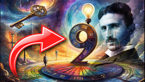How to paint Tesla art using electric silver 3, 6, 9 color wheel key God pattern secret math numbers
