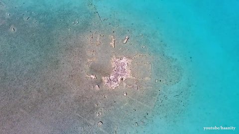 Drone footage captures ancient submerged Greek city