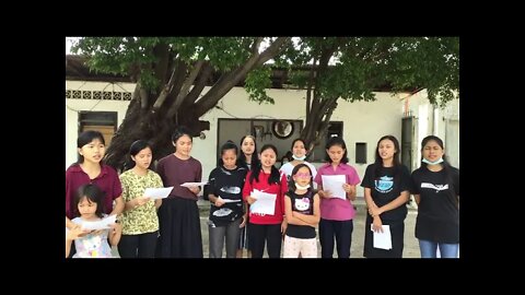 Part 2 - Another new group learning John Chapter 1 by heart! - The Bible Song