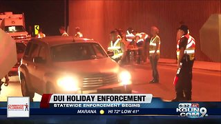 Statewide DUI holiday enforcement expected to kick off this week