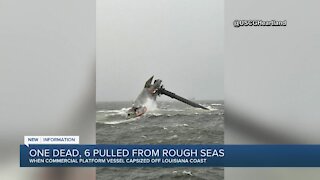 Coast Guard search: 12 missing in ship capsize off Louisiana