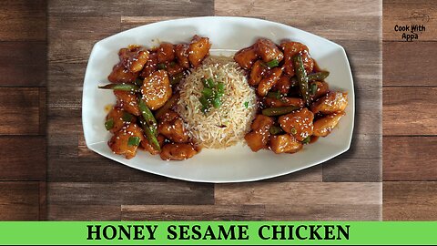 Honey sesame chicken | Sweet Sesame Chicken | Stir-Fry Chicken | Chinese Honey Sesame Chicken