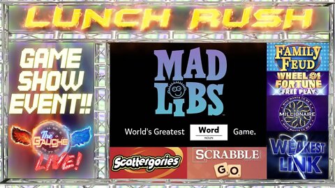 LUNCH RUSH | IT"S THE LIVE GAME SHOW EVENT ON THE GAUCHE!!!!